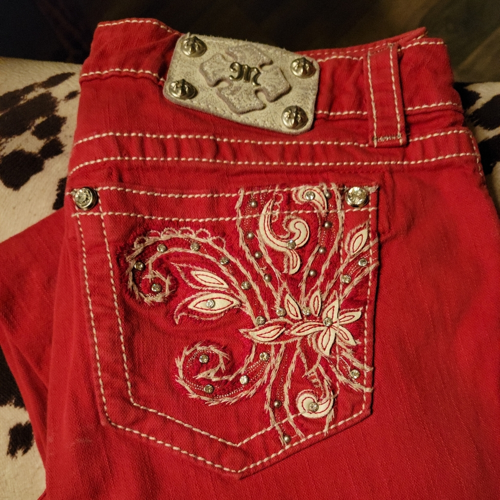 Red Miss me skinny jeans